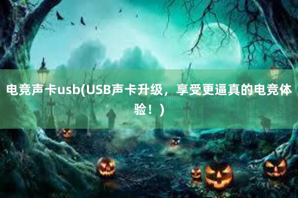 电竞声卡usb(USB声卡升级，享受更逼真的电竞体验！)