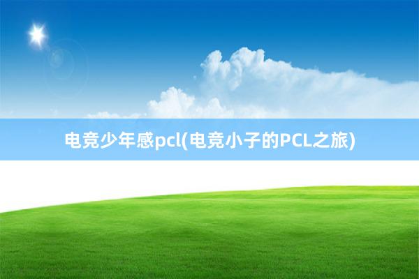 电竞少年感pcl(电竞小子的PCL之旅)