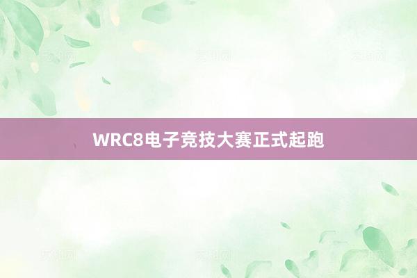 WRC8电子竞技大赛正式起跑