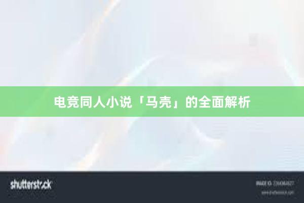 电竞同人小说「马壳」的全面解析